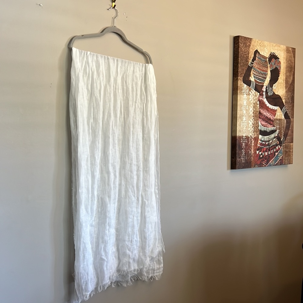 SASSO + SMYTH 100% LINEN SCARF.